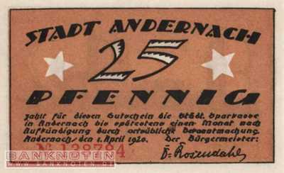 Andernach - 25  Pfennig (#SS0032_1a-2_UNC)