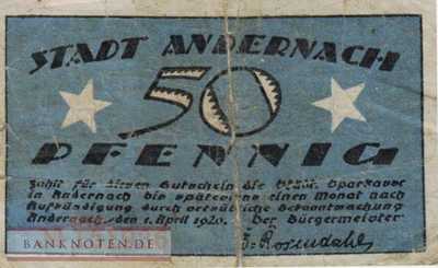 Andernach - 50  Pfennig (#SS0032_1a-3_VG)