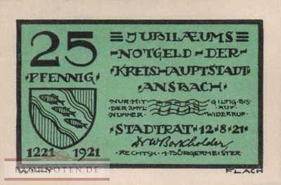 Ansbach - 25  Pfennig (#SS0035_1b-1-1221_UNC)