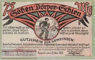 Appeln - 75  Pfennig (#SS0038_1b-3_AU)