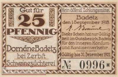 Badetz - 25  Pfennig (#SS0059_1-1-2_UNC)