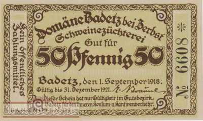 Badetz - 50  Pfennig (#SS0059_1-2-2_UNC)