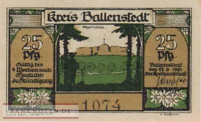 Ballenstedt - 25  Pfennig (#SS0060_1a-1_AU)