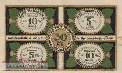 Ballenstedt - 30  Pfennig (#SS0060_1b-2_AU)