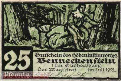 Benneckenstein - 25  Pfennig (#SS0073_1-3_UNC)