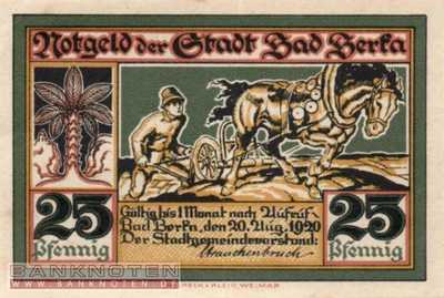 Bad Berka - 25  Pfennig (#SS0079_1a-2_UNC)