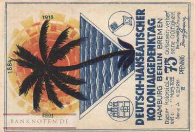Berlin - Deutsch Hanseatischer Kolonialgedenktag - 75  Pfennig (#SS0088-1-6_AU)
