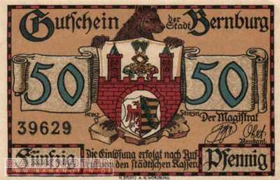 Bernburg - 50  Pfennig (#SS0095_2a-2_UNC)