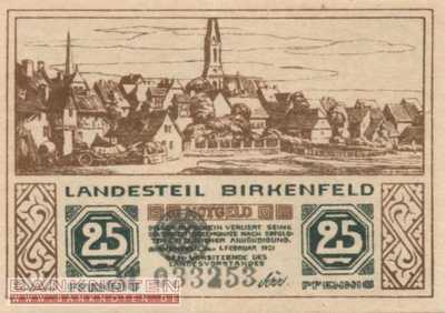 Birkenfeld - 25  Pfennig (#SS0106_1-2_UNC)