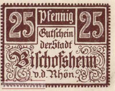 Bischofsheim - 25  Pfennig (#SS0107_1-2_UNC)