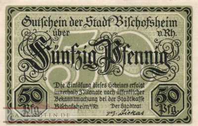 Bischofsheim - 50  Pfennig (#SS0107_3-3-1_UNC)