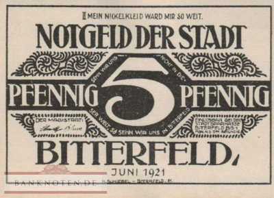 Bitterfeld - 5  Pfennig (#SS0111_2-1-03_UNC)