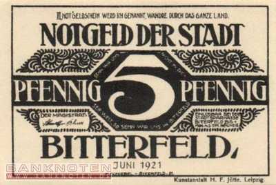Bitterfeld - 5  Pfennig (#SS0111_2-1-06_UNC)
