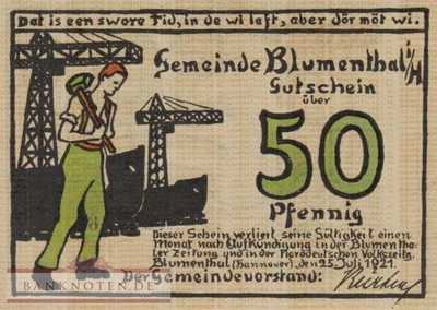 Blumenthal - 50  Pfennig (#SS0123_1a-2_UNC)
