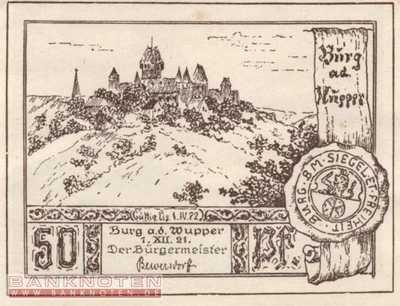 Burg an der Wupper - 50  Pfennig (#SS0209_1-2-2_AU)