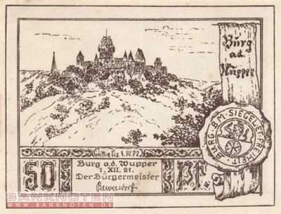 Burg an der Wupper - 50  Pfennig (#SS0209_1-2-3_AU)