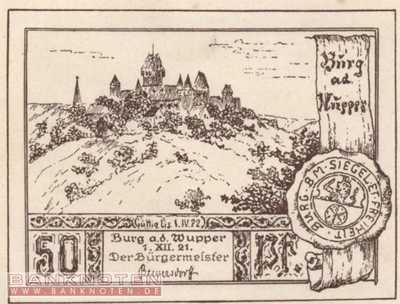 Burg an der Wupper - 50  Pfennig (#SS0209_1-2-4_AU)