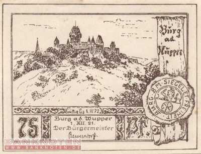 Burg an der Wupper - 75  Pfennig (#SS0209_1-3-2_AU)