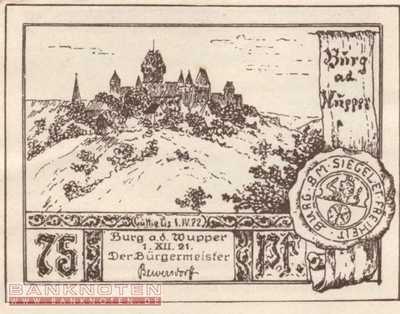 Burg an der Wupper - 75  Pfennig (#SS0209_1-3-3_AU)