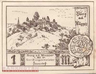 Burg an der Wupper - 1  Mark (#SS0209_1-4-4_AU)