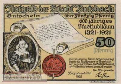Butzbach - 50  Pfennig (#SS0212_1a-2D_UNC)