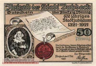 Butzbach - 50  Pfennig (#SS0212_1a-2E_UNC)