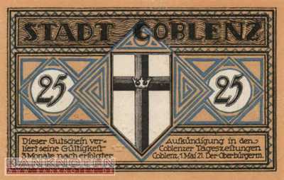 Coblenz - 25  Pfennig (#SS0233_1-1_UNC)