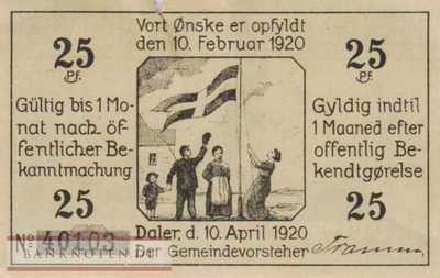 Daler - 25  Pfennig (#SS0253_1-1_VG)