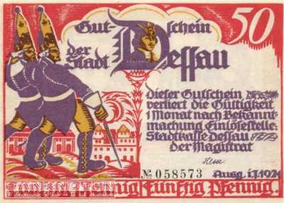Dessau - 50  Pfennig (#SS0266_1a-2_UNC)