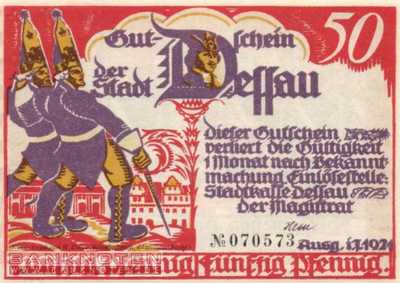 Dessau - 50  Pfennig (#SS0266_1a-3_UNC)