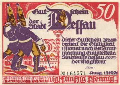 Dessau - 50  Pfennig (#SS0266_1a-4_UNC)