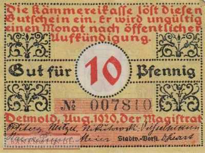 Detmold - 10  Pfennig (#SS0268_1a_XF)