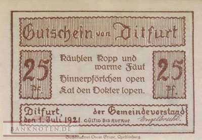 Ditfurt - 25  Pfennig (#SS0275_1-2_AU)