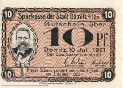 Dömitz - 10  Pfennig (#SS0278_1-1_UNC)