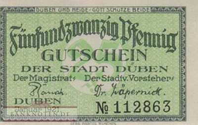 Düben - 25  Pfennig (#SS0293_1-2_AU)