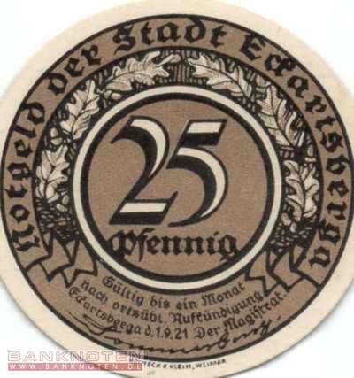 Eckartsberga - 25  Pfennig (#SS0305_4-3_UNC)