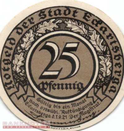 Eckartsberga - 25  Pfennig (#SS0305_4-4_UNC)