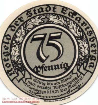 Eckartsberga - 75  Pfennig (#SS0305_5-2-2_UNC)