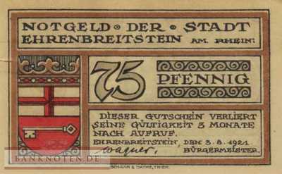 Ehrenbreitstein - 75  Pfennig (#SS0311_1-3_AU)