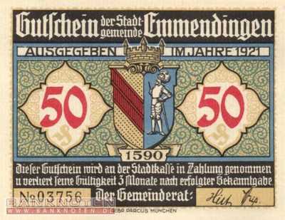 Emmendingen - 50  Pfennig (#SS0337_1-5_UNC)