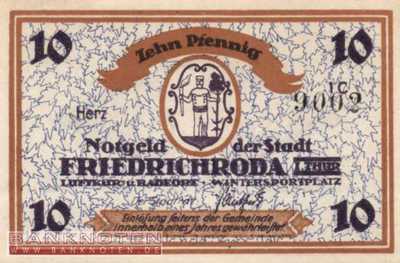Friedrichroda - 10  Pfennig (#SS0393_1a-1C_UNC)