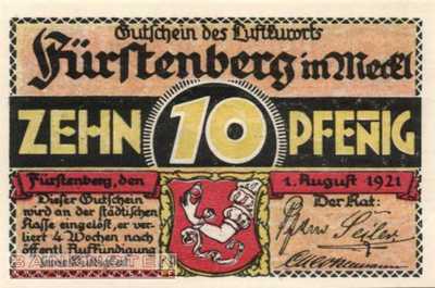 Fürstenberg in Mecklenburg - 10  Pfennig (#SS0402_11-1_UNC)