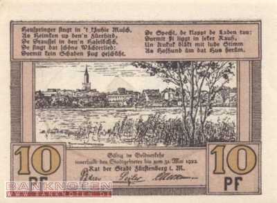 Fürstenberg in Mecklenburg - 10  Pfennig (#SS0402_15-1_UNC)