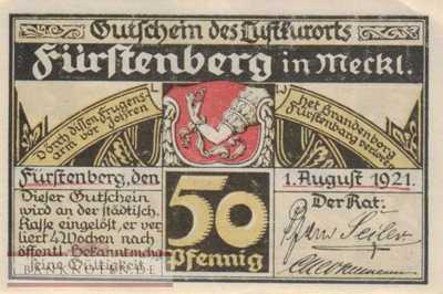 Fürstenberg in Mecklenburg - 50  Pfennig (#SS0402_2-3_UNC)