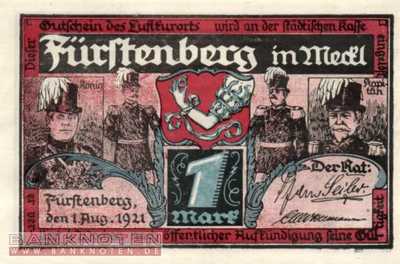 Fürstenberg in Mecklenburg - 1  Mark (#SS0402_7-5-1_UNC)