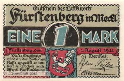 Fürstenberg in Mecklenburg - 1  Mark (#SS0402_8-5-2_UNC)