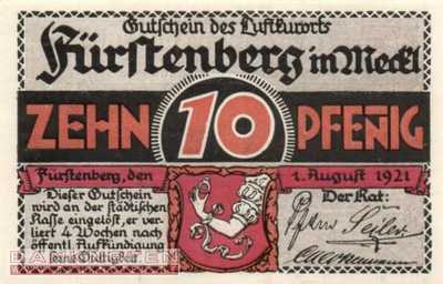 Fürstenberg in Mecklenburg - 10  Pfennig (#SS0402_9-1_UNC)