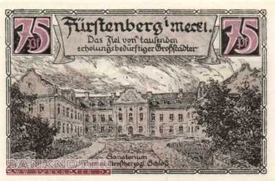 Fürstenberg in Mecklenburg - 75  Pfennig (#SS0402_9-4-1_UNC)