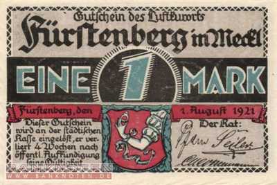Fürstenberg in Mecklenburg - 1  Mark (#SS0402_9-5-2_UNC)