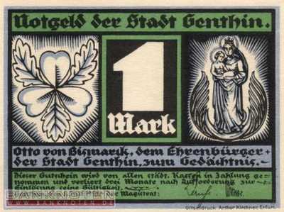 Genthin - 1  Mark (#SS0419_2-3_UNC)